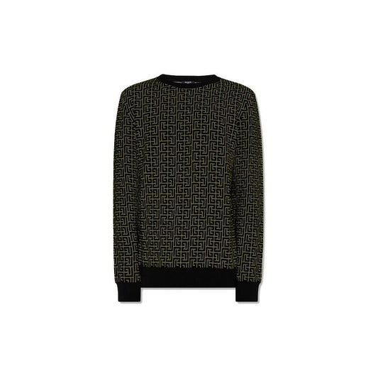 Balmain Green Wool Sweater