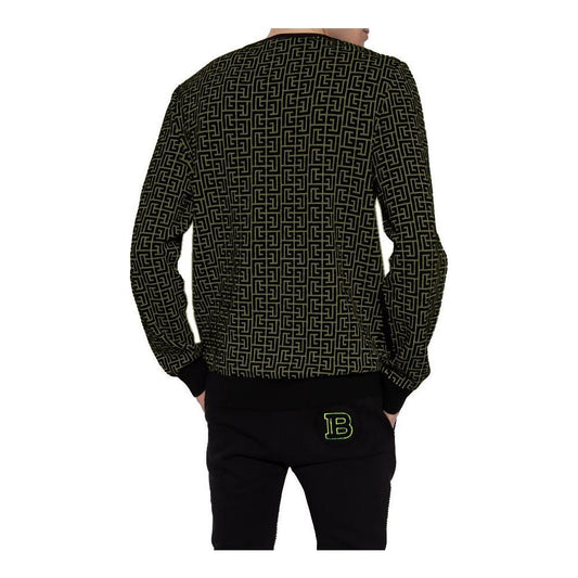 Balmain Green Wool Sweater