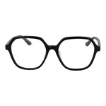 Guess Black Women Glasses Frame, black full-rim acetate square glasses with demo plastic lenses, includes branded case.