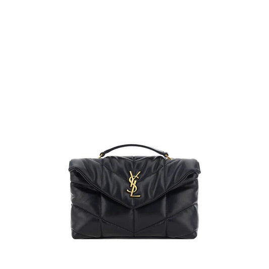 Saint Laurent Black Lamb Ovis Aries Aries Shoulder Bag