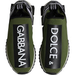 Dolce & Gabbana Green Logo Low Top Sorrento Men Sneakers Shoes