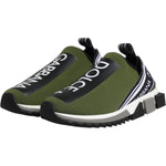 Dolce & Gabbana Green Logo Low Top Sorrento Men Sneakers Shoes