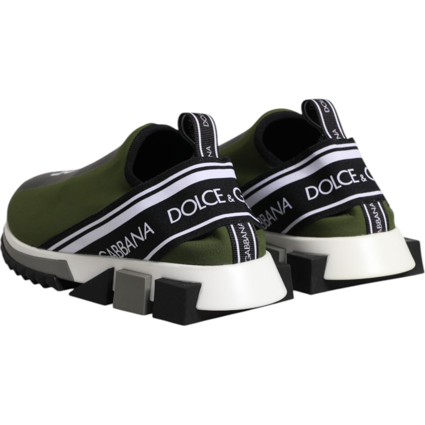 Dolce & Gabbana Green Logo Low Top Sorrento Men Sneakers Shoes