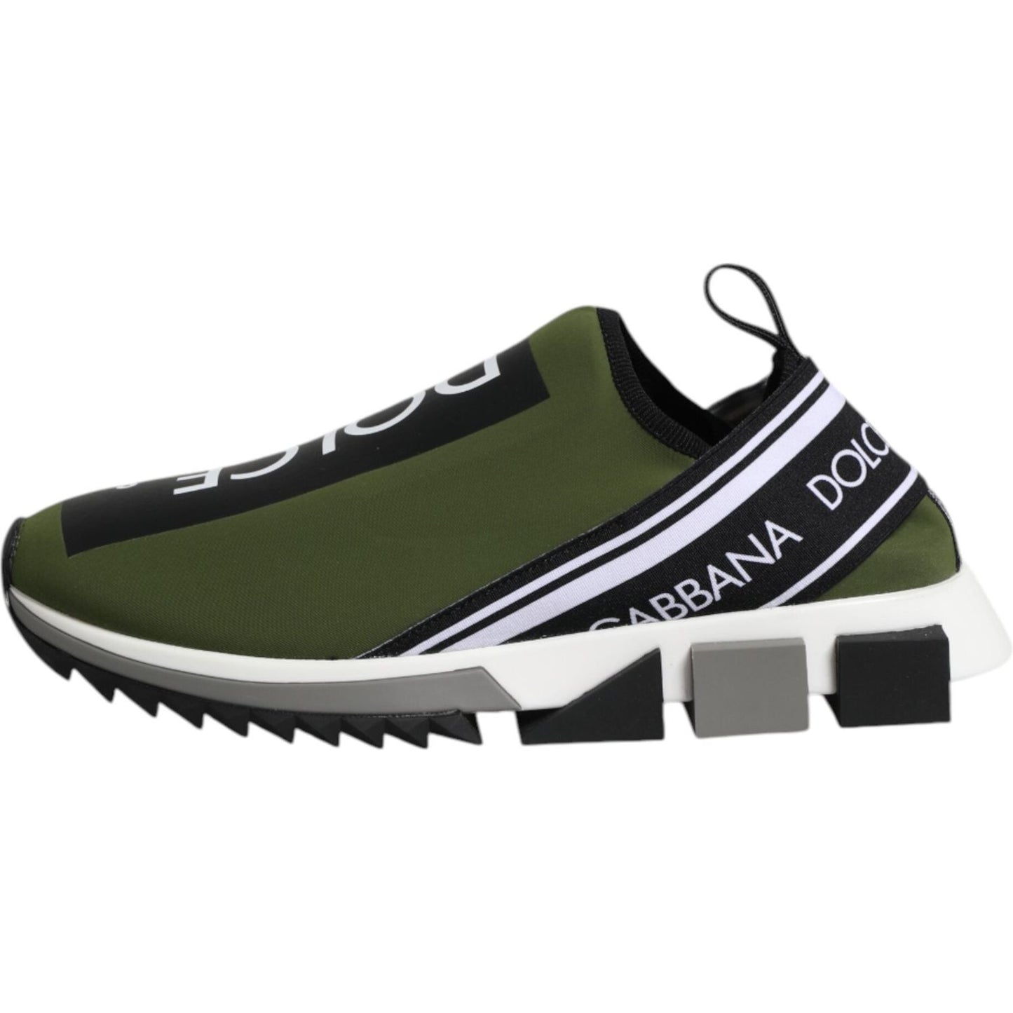 Dolce & Gabbana Green Logo Low Top Sorrento Men Sneakers Shoes