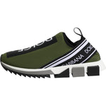Dolce & Gabbana Green Logo Low Top Sorrento Men Sneakers Shoes