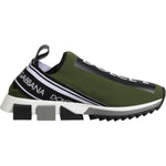 Dolce & Gabbana Green Logo Low Top Sorrento Men Sneakers Shoes
