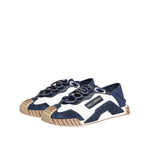 Dolce & Gabbana Blue White Low Top NS1 Men Sneakers Shoes