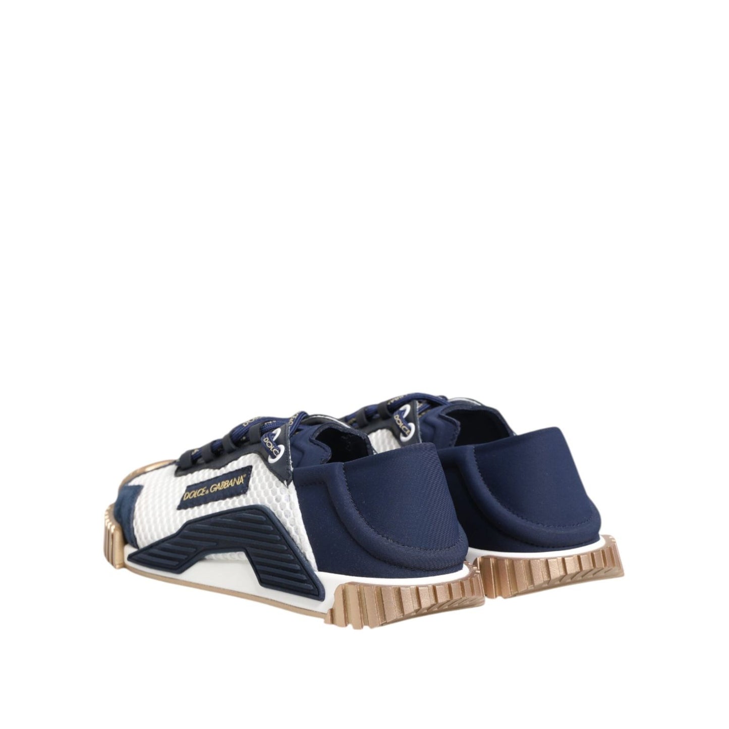 Dolce & Gabbana Blue White Low Top NS1 Men Sneakers Shoes