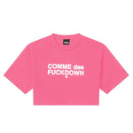 Comme Des Fuckdown Fuchsia Cotton Tops & T-Shirt