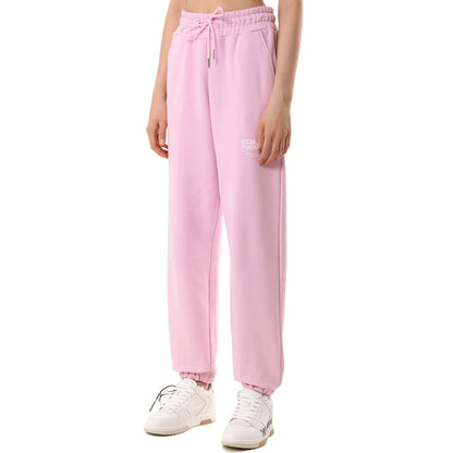 Comme Des Fuckdown Pink Cotton Women Sweatpant