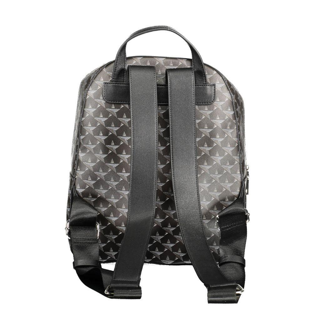 Front view with bag zipped and handles upright.