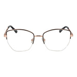 Guess Black Women Glasses Frame, half-rim, metal, square style, demo lenses with branded case. Size 53-18-140, spring hinge included.
