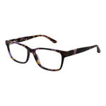 Guess Purple Women Glasses Frame in full-rim design with rectangle style, purple plastic material, demo lenses, 54mm width. Includes branded case.