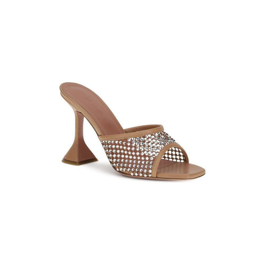 Amina Muaddi Lupita Crystal Sandals AM-14S364308LUPLATTEWHITE-EU40/US10