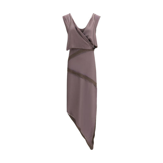 The Attico Brown Viscose Casual Dress
