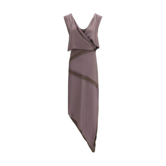 The Attico Asymmetrical midi Dress TH-251WCW00241VVV106AA064-IT42 | L