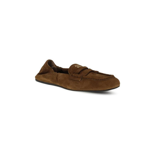 Miu Miu Suede Ruches Loafers MI-5D341EFD005008F0316-EU40/US10