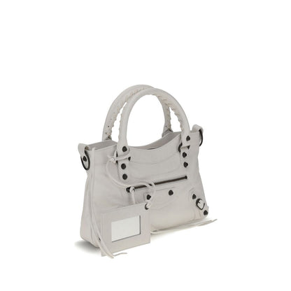 Balenciaga White Calf Leather Bos Taurus Handbag