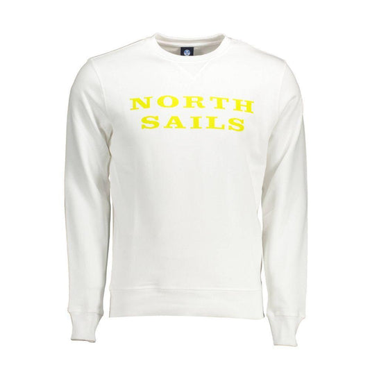 North Sails White Cotton Sweater NO-12580-M