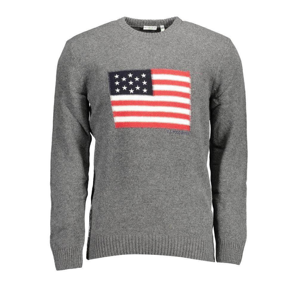 U.S. POLO ASSN. Gray Wool Sweater