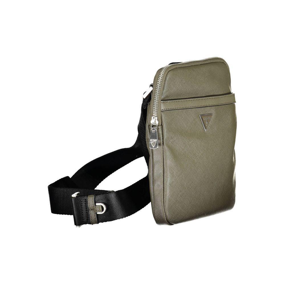 Guess Jeans Green Polyamide Shoulder Bag