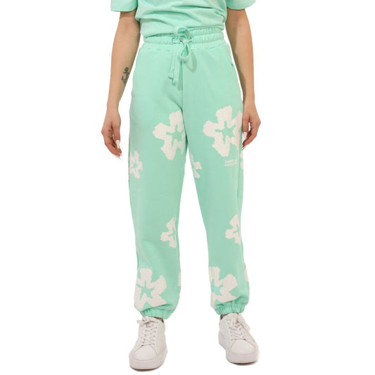 Comme Des Fuckdown Green Cotton Women Sweatpant