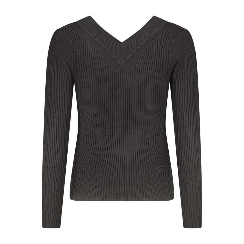 Guess Jeans Black Viscose Sweater GU-35068-XS