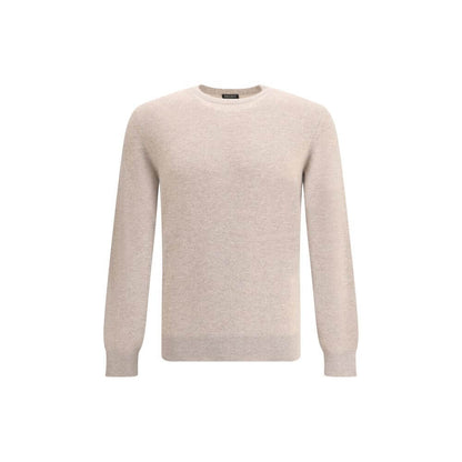 ZEGNA Beige Cashmere Cashmere Sweater