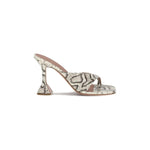 Amina Muaddi Python-patterned Shiona Sandals