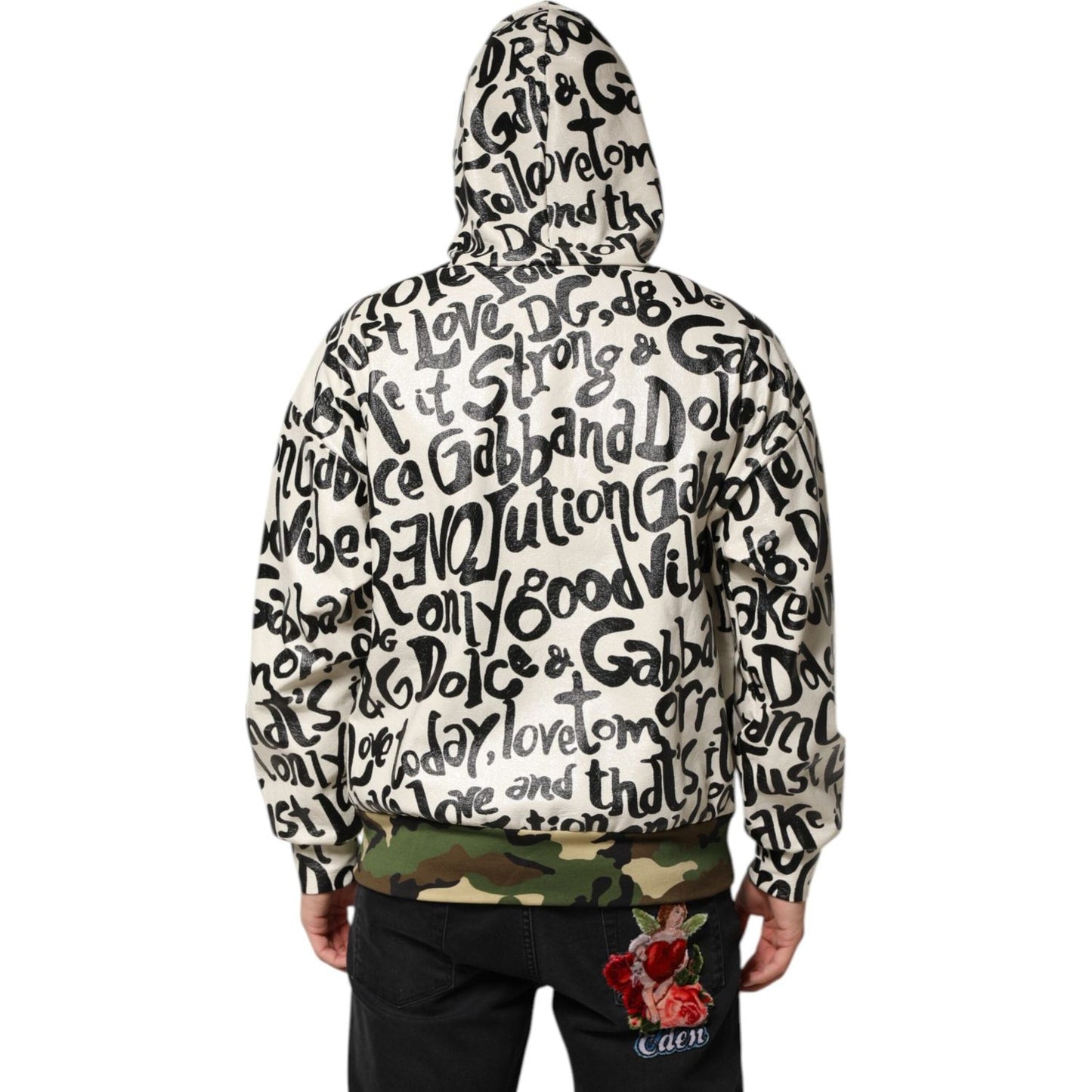 Dolce & Gabbana Multicolor Hooded DGMania Sweatshirt Sweater JKT41516-48