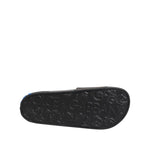Dolce & Gabbana Black Leather Slides Flats Beachwear Shoes