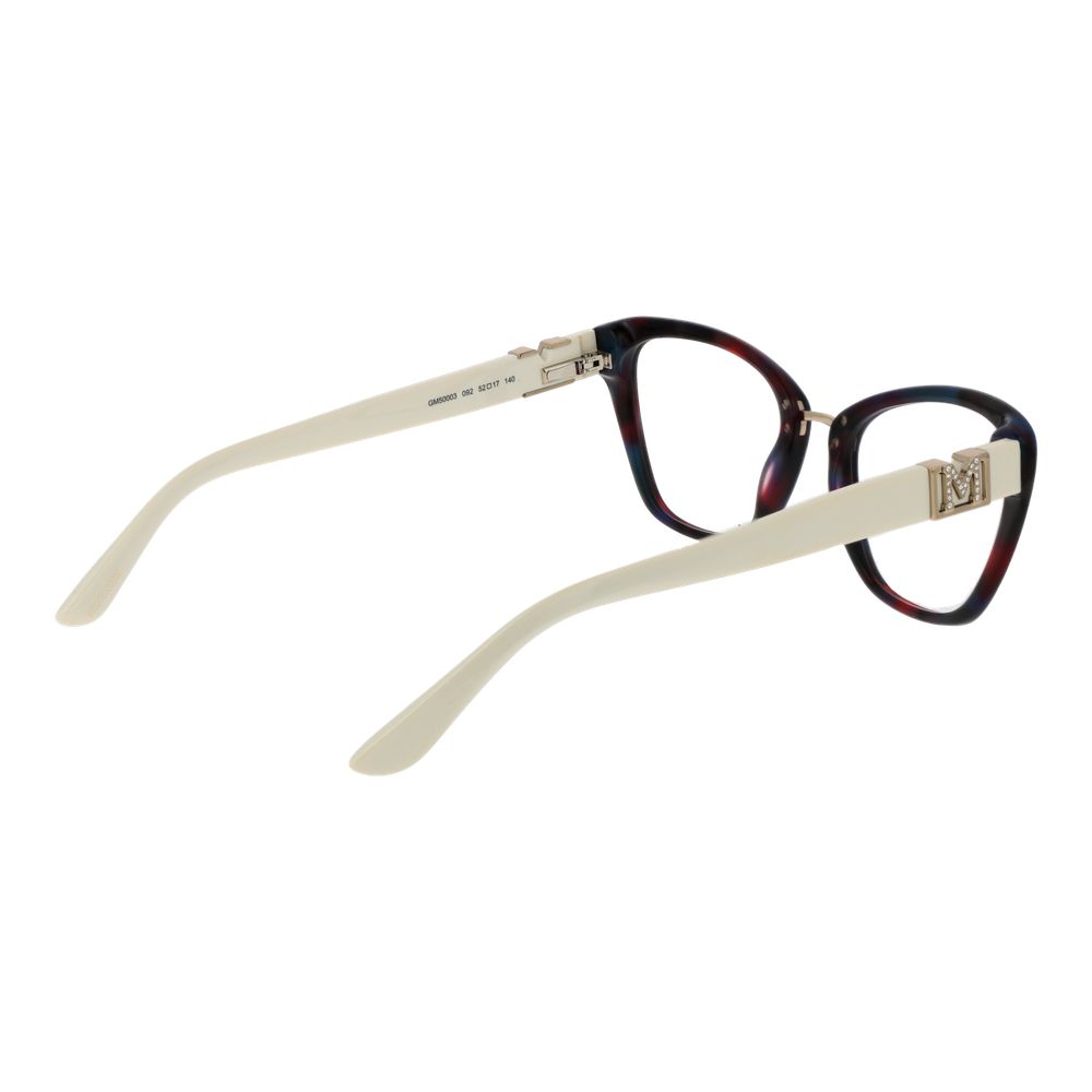 Tortoiseshell and cream cat-eye glasses with full-rim acetate frame and spring hinges.