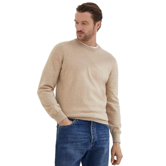Brunello Cucinelli Beige Cashmere Sweater BR-15833-IT48 | M
