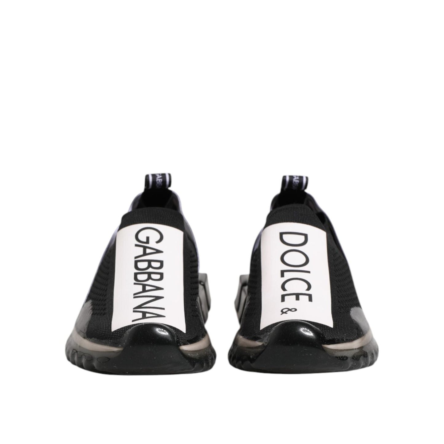Dolce & Gabbana Black Sorrento Slip On Low Top Sneakers Shoes