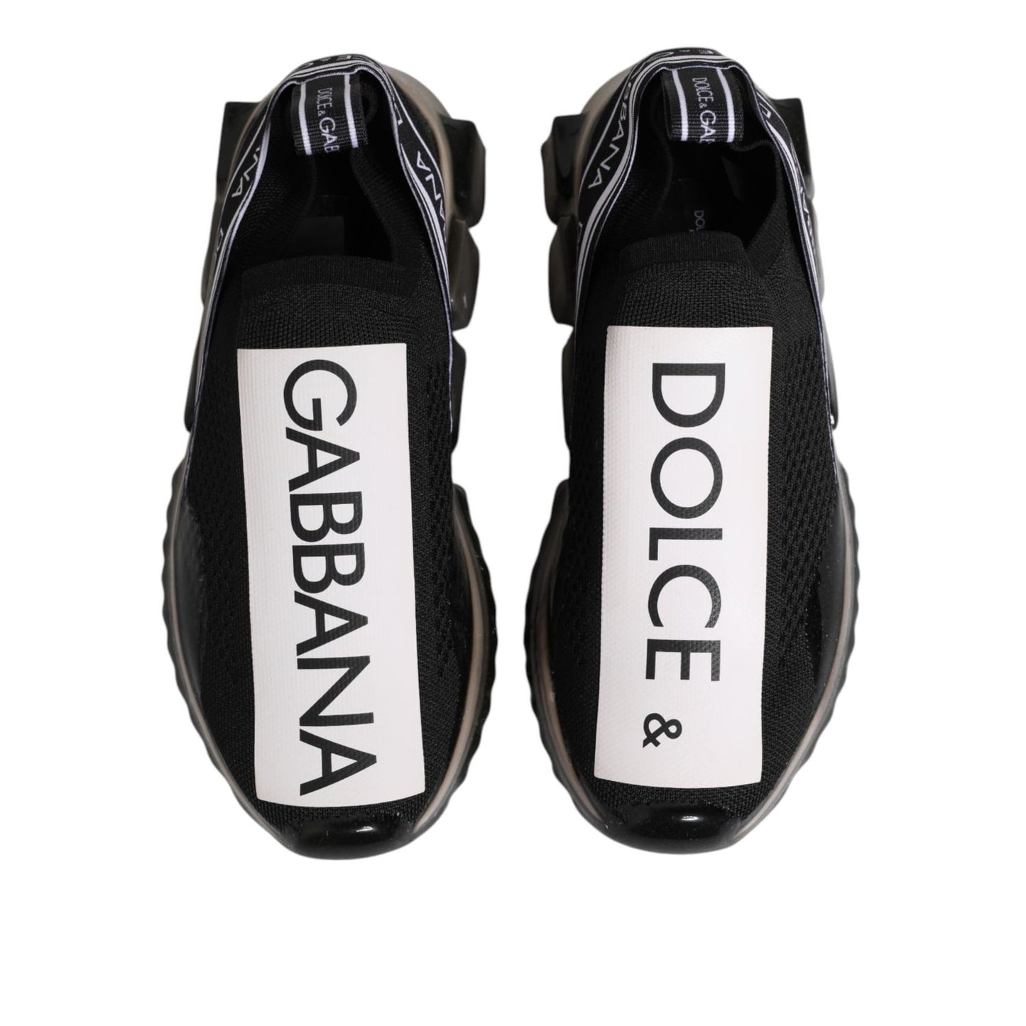 Dolce & Gabbana Black Sorrento Slip On Low Top Sneakers Shoes