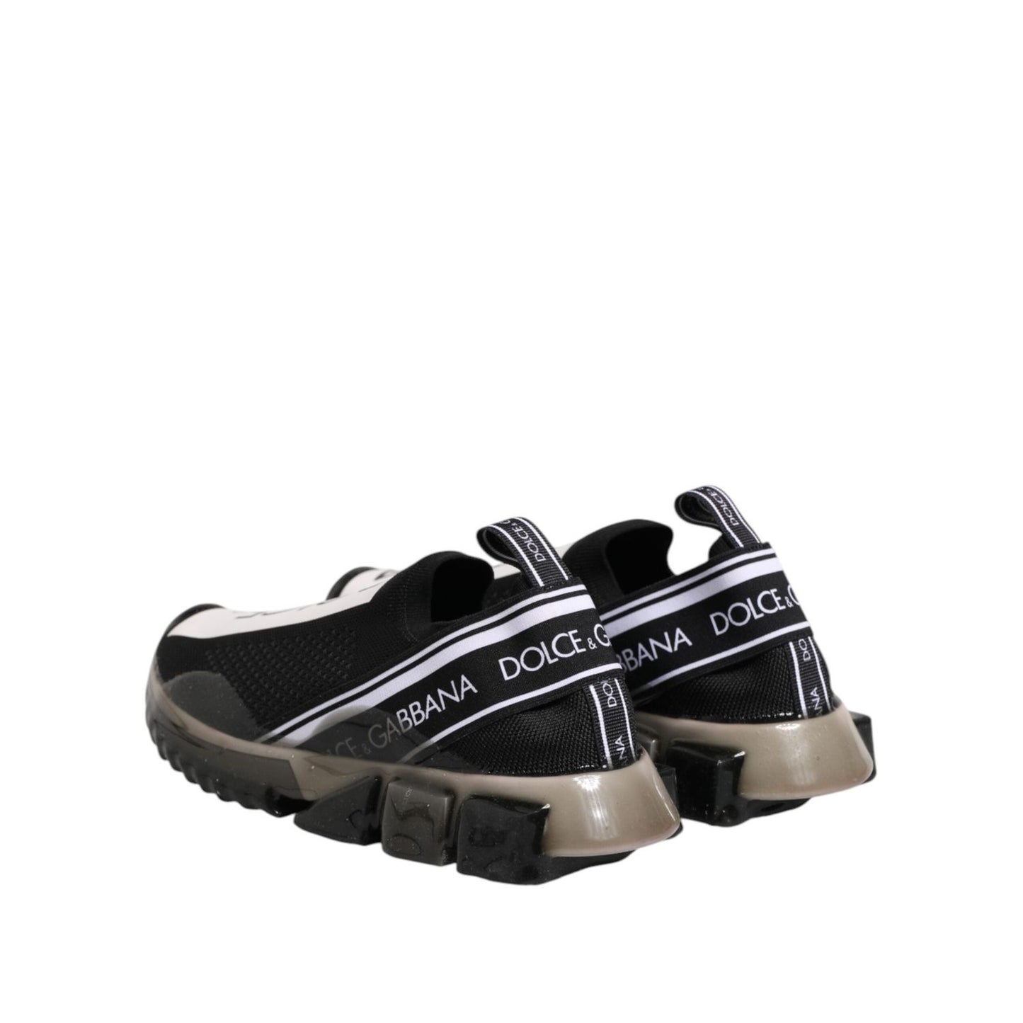 Dolce & Gabbana Black Sorrento Slip On Low Top Sneakers Shoes