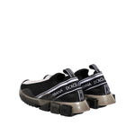 Dolce & Gabbana Black Sorrento Slip On Low Top Sneakers Shoes