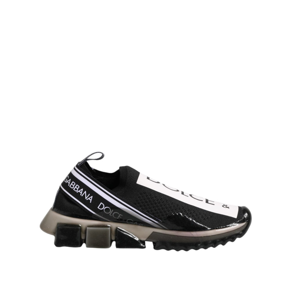 Dolce & Gabbana Black Sorrento Slip On Low Top Sneakers Shoes