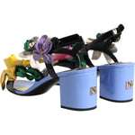 Dolce & Gabbana Multicolor Floral Crystal KEIRA Sandals Shoes