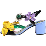 Dolce & Gabbana Multicolor Floral Crystal KEIRA Sandals Shoes