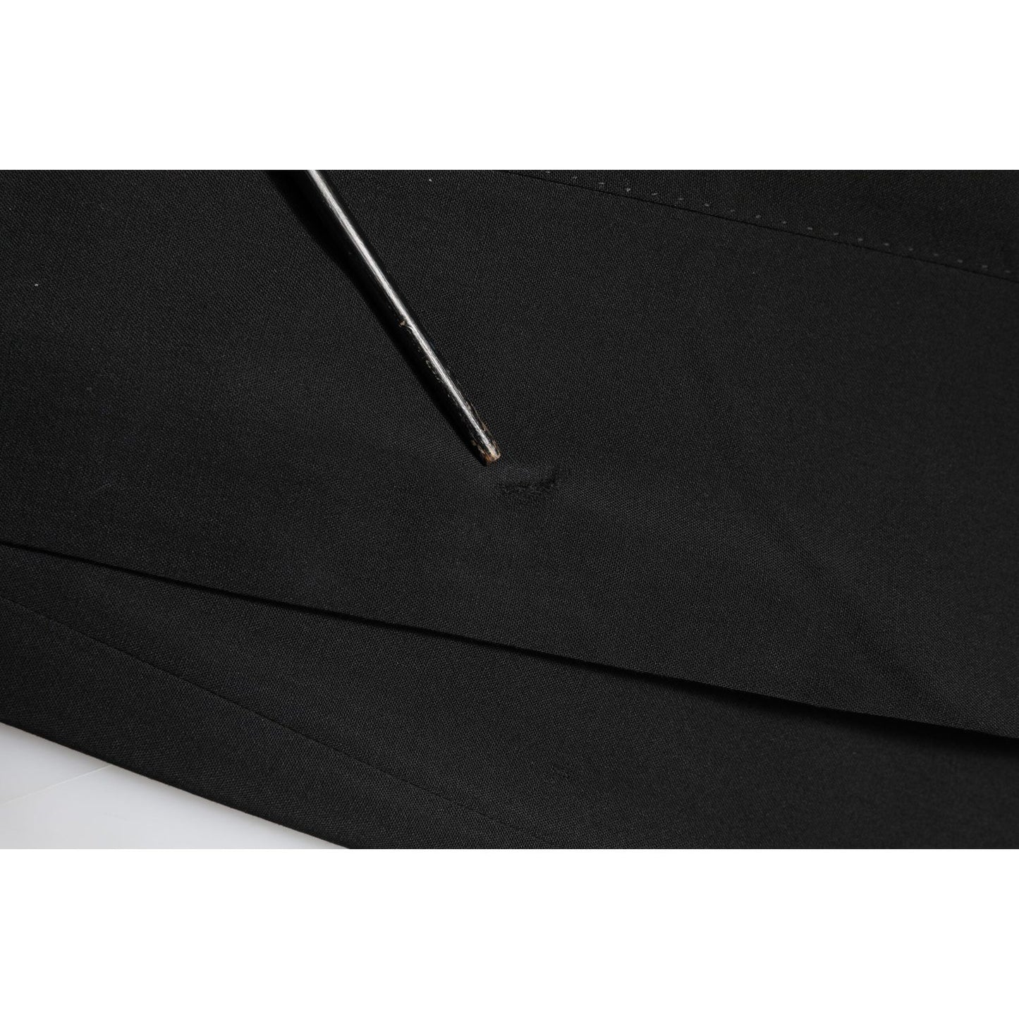Dolce & Gabbana Black Wool Tapered Formal Men Dress Pants