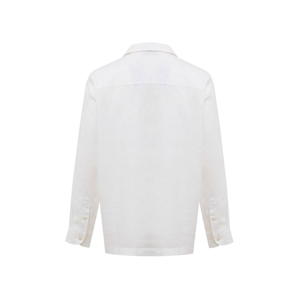 Gran Sasso White Linen Shirt