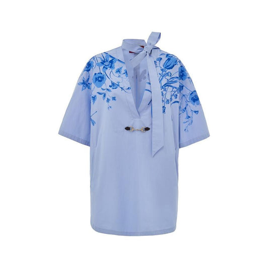 Gucci Blue Cotton Shirt