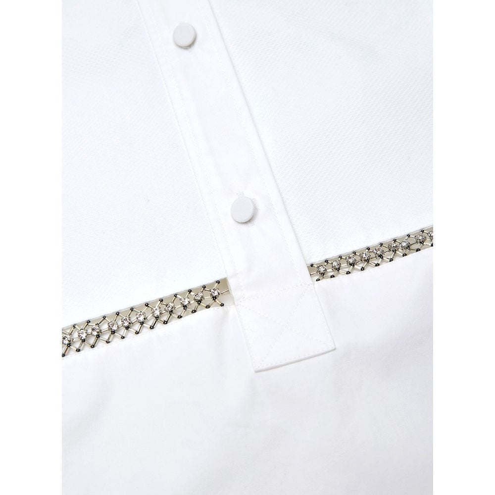 Gucci White Cotton Blouse
