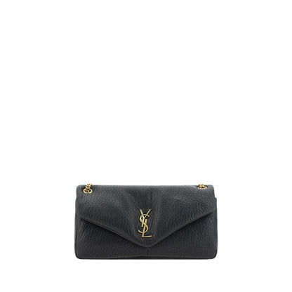 Saint Laurent Black Lamb Ovis Aries Aries Shoulder Bag