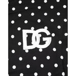 Dolce & Gabbana Black Polka Dot Short Sleeves Collared Polo T-shirt
