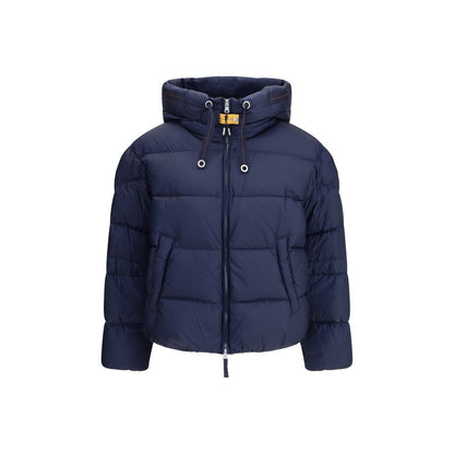Parajumpers Blue Nylon Full-Length Jacket