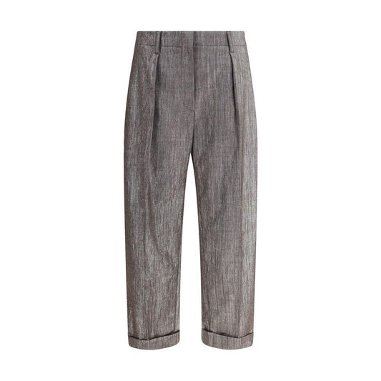 Brunello Cucinelli Lurex effect Pants BR-MP517P8958C1141-IT44 | L