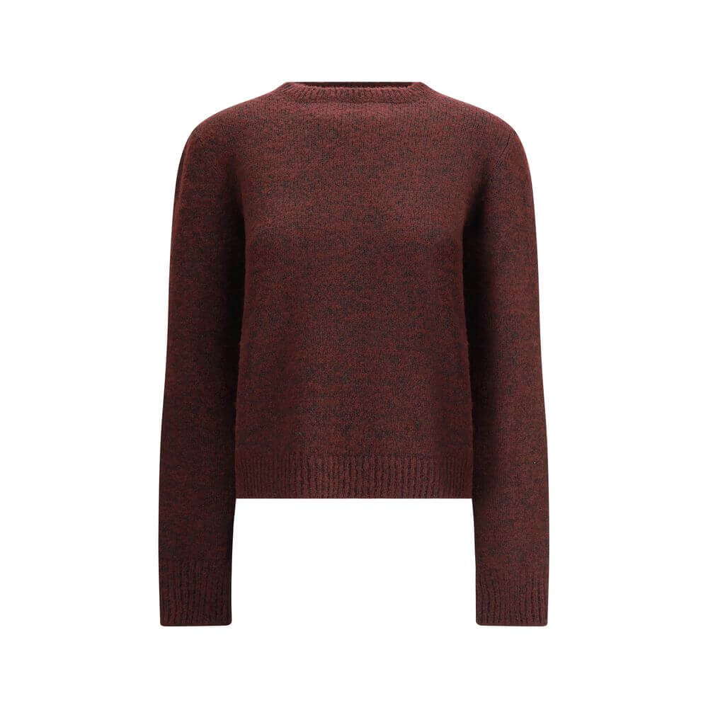 Margiela Bordeaux Fleece Wool Sweatshirt with vintage appeal and classic crew neck design.