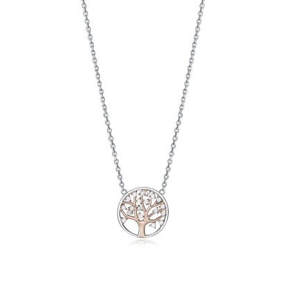 Silver necklace with tree pendant, VICEROY JEWELS Mod. 85028C100-30, for ladies, quartz analog, water-resistant 5 ATM.